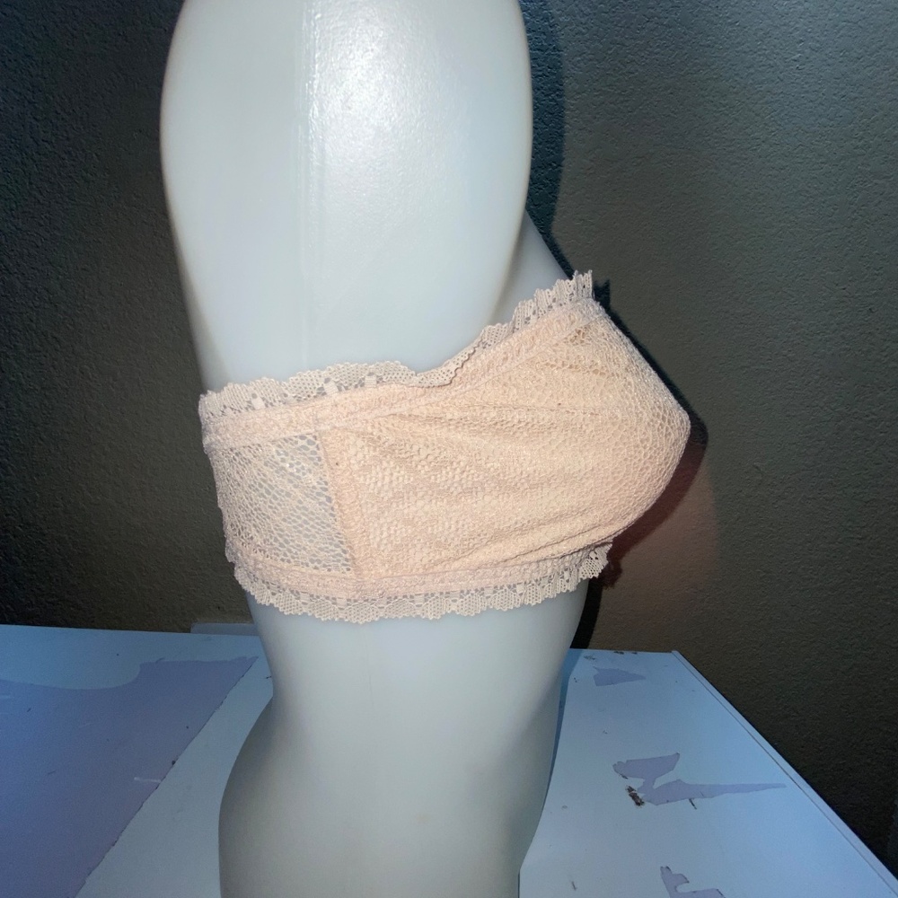 * Victoria secret bralette large lace detail strapless non slip strip - Picture 3 of 8